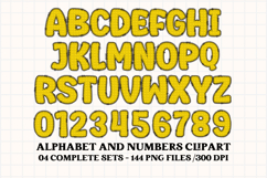 Happy Mouse Alphabet Clipart, happy mouse letters doodle Product Image 3