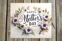 Mother's day flowers | Skinny tumbler sublimation designs P Product Image 5