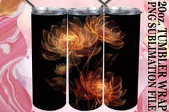 Petal Paradise Sublimation Tumbler Wrap 20oz Delight Product Image 1