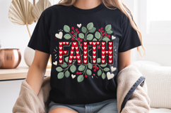 Faith Embroidery PNG, Floral Christian Sublimation Product Image 8