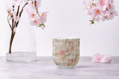 Blush Nude Toile Digital Paper Pack, Vintage Floral Toile Product Image 9