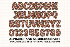 Christmas Alphabet png clipart, christmas letters doodle Product Image 3
