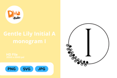 Gentle Lily Initial Monogram Product Image 1