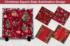 Christmas Square Sublimation Slate Designs Product Image 1