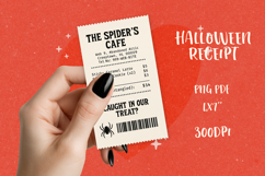 Spooky Halloween Receipt PNG|Funny Printable &amp; Sublimation Product Image 1