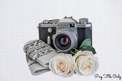 Antique Winter Photography Clipart PNG Product Image 1