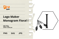 Logo Maker Monogram Floral Product Image 1
