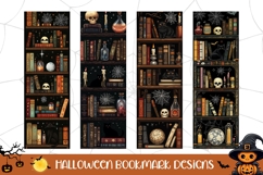 Spooky Halloween Bookmarks, Gothic Bookmark PNG Product Image 1