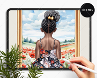 Child at Window Clipart Portrait Creator Product Image 7