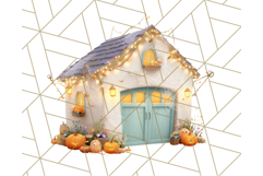 Halloween Neighborhood Clipart PNG for Trick or Treat Product Image 5