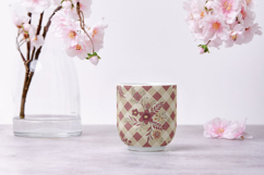 Burgundy Toile Digital Paper Pack, Vintage Floral Toile Product Image 9