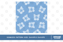 American 4th of July Coquette Cherry Bow Seamless Pattern Product Image 2