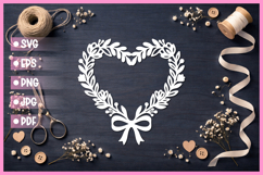 16 Paper Cut Floral Heart , Paper Cut Heart SVG Product Image 2