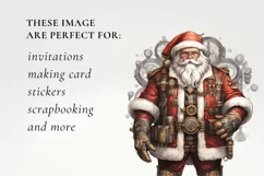 Steampunk Santa Claus Clipart, Santa Claus steampunk png Product Image 3