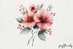 Wild flowers butterflies and dragonfly Clipart PNG Product Image 1