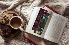Dark Gothic Victorian Bookshelf Bookmark Set,Antique Library Product Image 9