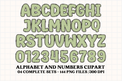 Spring Fling Alphabet png, letters doodle, spring clipart Product Image 3