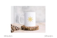 Pink Gold Silver Snowflakes PNG Set Product Image 8