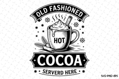 Old Fashioned Hot Cocoa Svg | Christmas Svg | Svg Cut Files Product Image 1