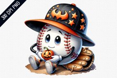 Halloween Baseball Sublimation - Clipart PNG Design Product Image 1