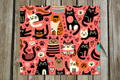 Modern Cats & dogs | 4 skinny tumbler Sublimation designs P Product Image 5