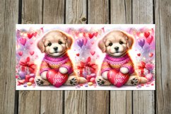 Valentine animals | 4 cute puppy mug sublimation designs Product Image 5
