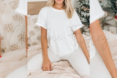 White Christmas Shirt Mockup Product Image 3