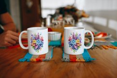 3d Flower Sublimation Mug, 3d mug wrap, 30 PNG Designs Product Image 9