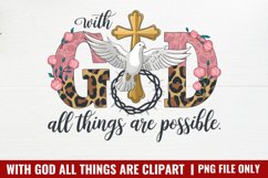 With God All Things Are Possible PNG Product Image 1