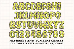 Rainbow Animal Alphabet png clipart, animal letters doodle Product Image 3