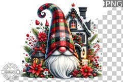 Christmas Gnome Sublimation - Clipart PNG Design Product Image 1