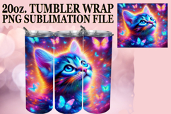 Heartfelt dreams 20oz tumbler wrap, Cat Product Image 1
