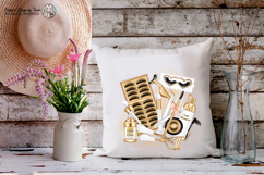 Lash Artist Sublimation PNG White Gold Beauty Design Graphic Product Image 4
