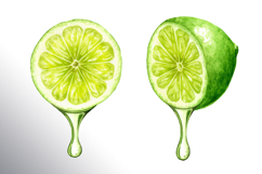 Lime citrus. Watercolor collection Product Image 10