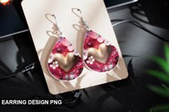 Valentines Day Teardrop Sublimation- Valentines Day Earring Product Image 1
