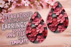 Vibrant Blossom Earring Graphics Product Image 1