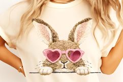 Faux Yarn Easter PNG, Easter Bunny PNG, Faux yarn Bunny PNG Product Image 10