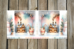Christmas brushstroke | 4 vintage Sublimation Mug design PL2 Product Image 5