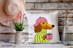 Funny Dachshund Dog PNG Coffee Lover Design Funny Pet Lover Product Image 3