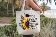 She is mom Sunflower PNG sublimation | Mother's Day PNG T-Sh Product Image 4