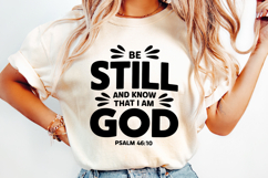 Be Still and know that I am God SVG | Bible Verse Product Image 2
