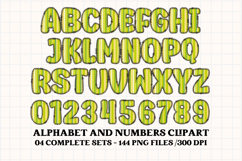 Thanksgiving Alphabet clipart, thanksgiving letters doodle Product Image 3