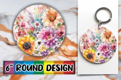 Radiant Revolutions: Abstract Pattern Keychain Collection Product Image 1