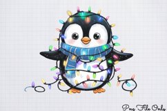 Winter Penguin Sublimation Clipart PNG Product Image 1