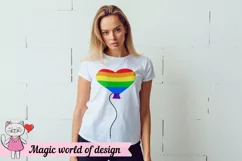 Rainbow ball Svg LGBT Gay Pride svg for Cricut Silhouette Product Image 3