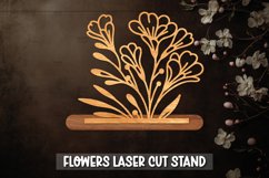 Flowers Laser Cut Stand, Mothers Day Gift Product Image 1
