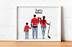 Hockey Family clipart: &quot;HOCKEY CLIPART&quot; Hockey jerseys PNG Product Image 3