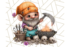 Spooky Gnome Village Clipart PNG Halloween Png Product Image 5