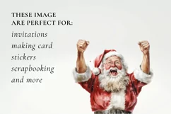 santa claus clipart, christmas clipart sublimation Product Image 3