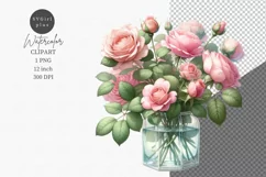 Roses clipart, Flowers clipart, Flowers Product Image 1